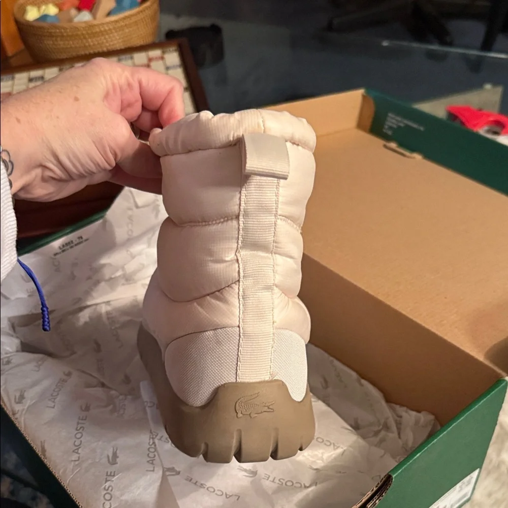 Lacoste Women's Beige Winter Boots - Picture 3 of 5